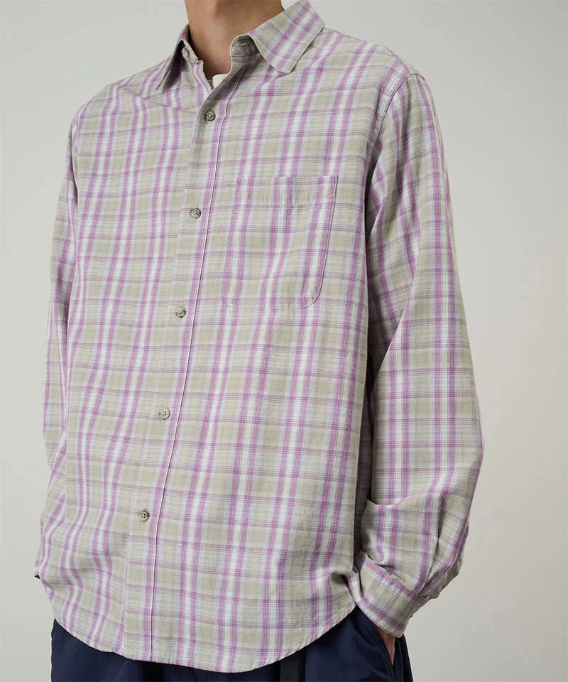 Gramicci Checkered Ombre Shirt Herren Langarm-Hemd Gramicci 