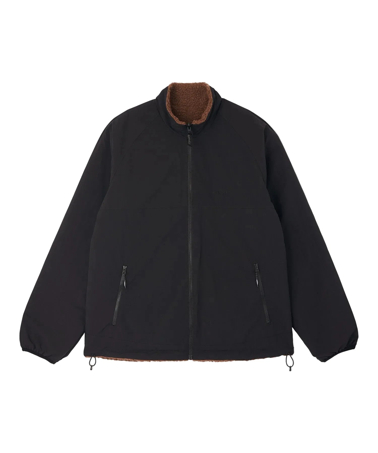 Reversible Sherpa Jacket Dark Brown/Black Bild 3