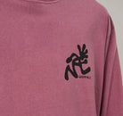 Running Man L/S Tee Pigment Dyed Red Pigment Bild 3