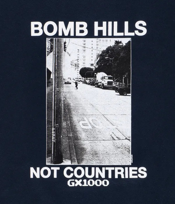 GX 1000 Bomb Hills Not Countries T-Shirt Herren T-Shirt GX 1000 Skateboards 