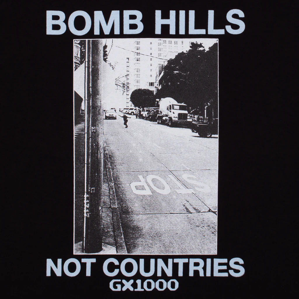 GX 1000 Bomb Hills Not Countries T-Shirt Herren T-Shirt GX 1000 Skateboards 