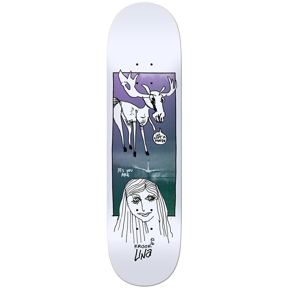 Krooked Debate Una Deck - 8.25" Decks Krooked Skateboards 