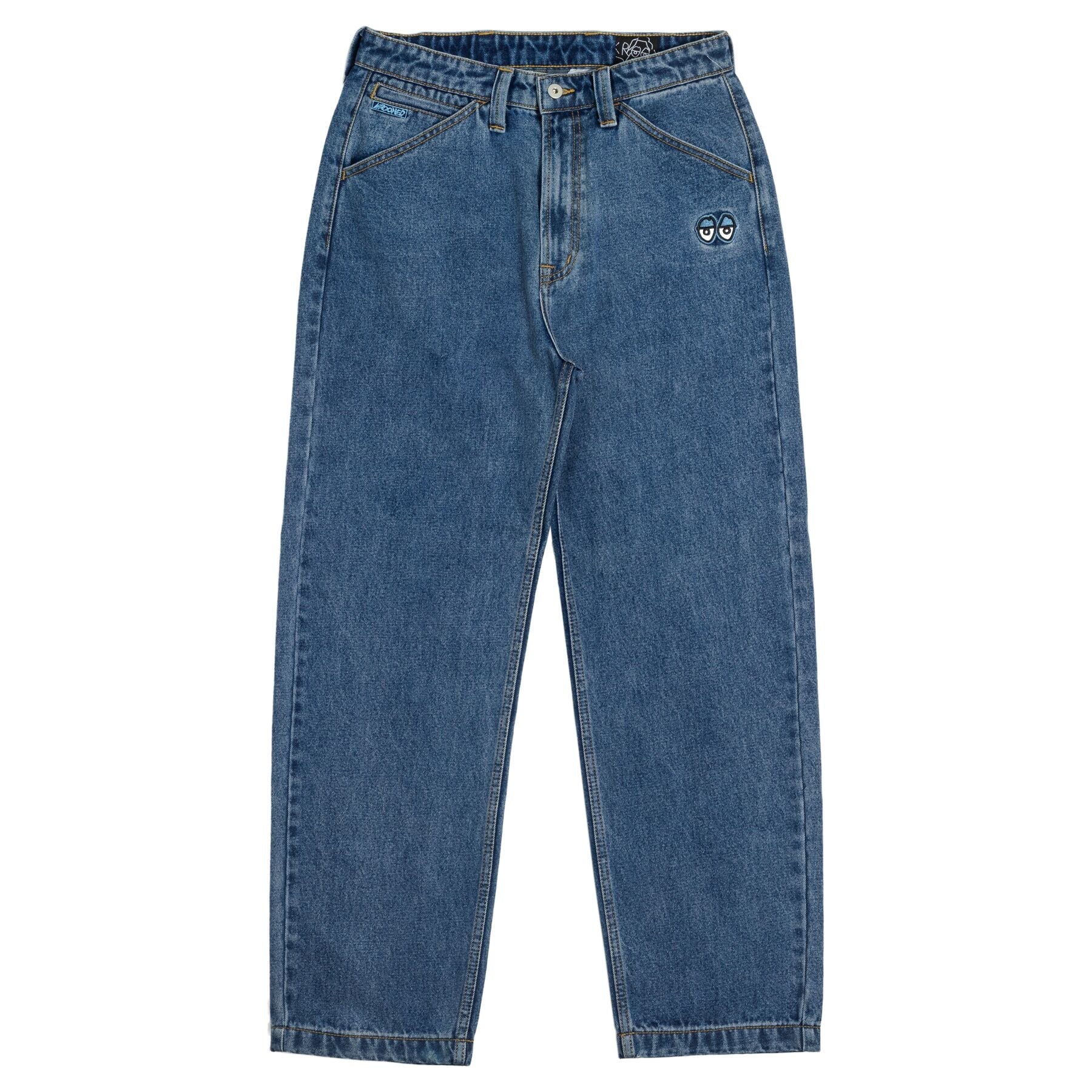 Krooked Eyes Denim Twill Pants Herren Jean Krooked Skateboards 