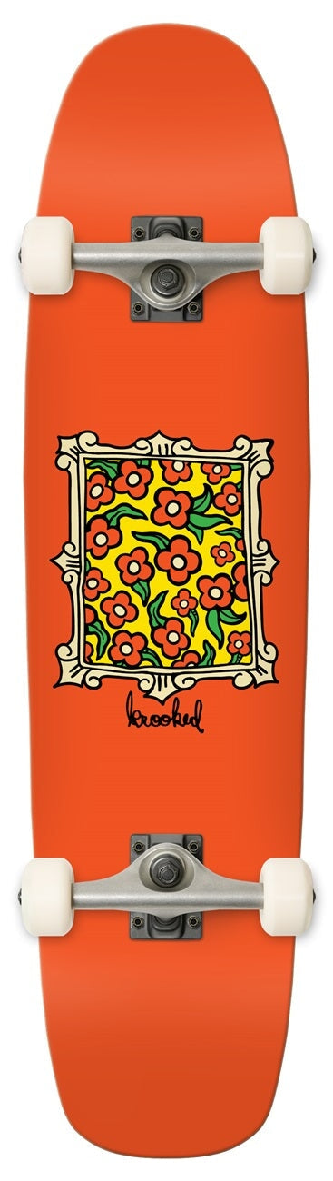 Krooked Mini Frame Flowers Shaped Complete Deck 7.6'' Komplette Skateboards Krooked Skateboards 