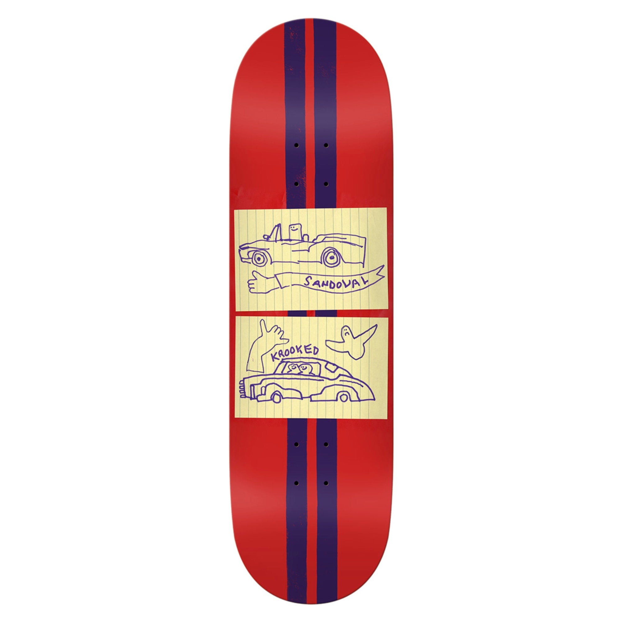 Krooked Racecar Sandoval Deck - 9,02" Decks Krooked Skateboards 