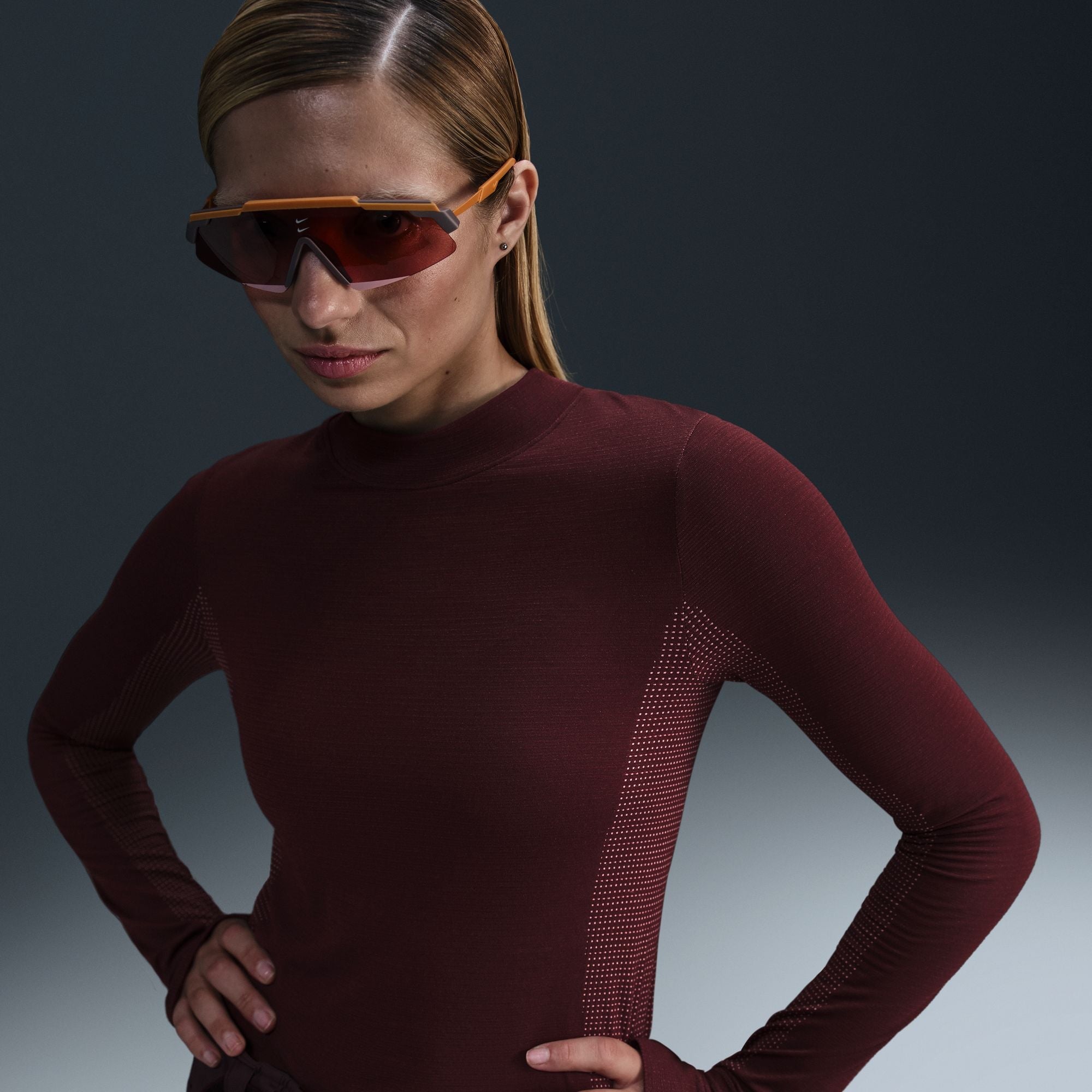 Crop Top Nike Air Geripptes Langarm Oberteil Nike ACG