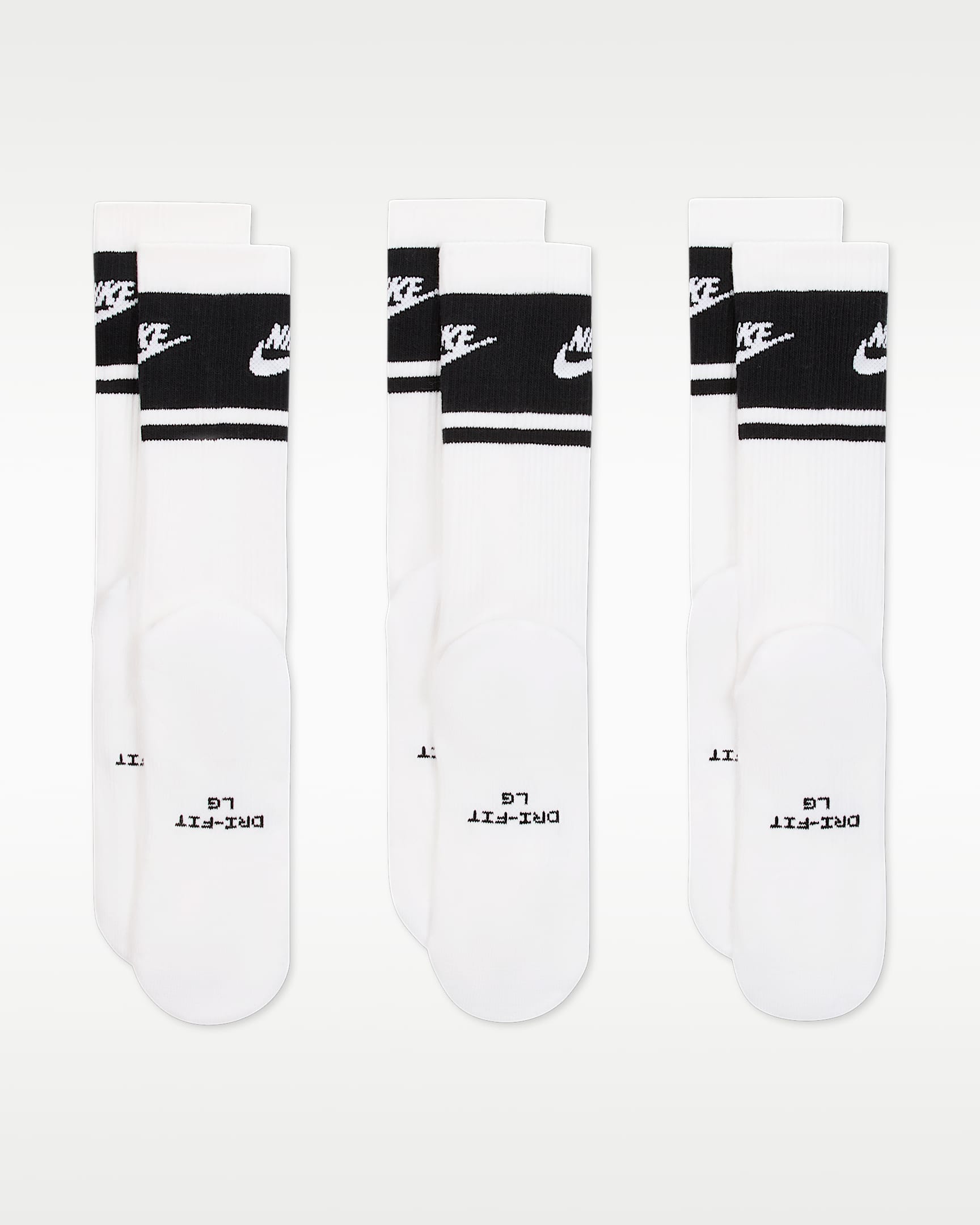 U Nk Ed Elvd Crw 3P Fta St-144 White/Black Bild 3