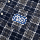 Pass~Port Yearbook Logo Workers Flannel Herren T-Shirt Passport Skateboards 