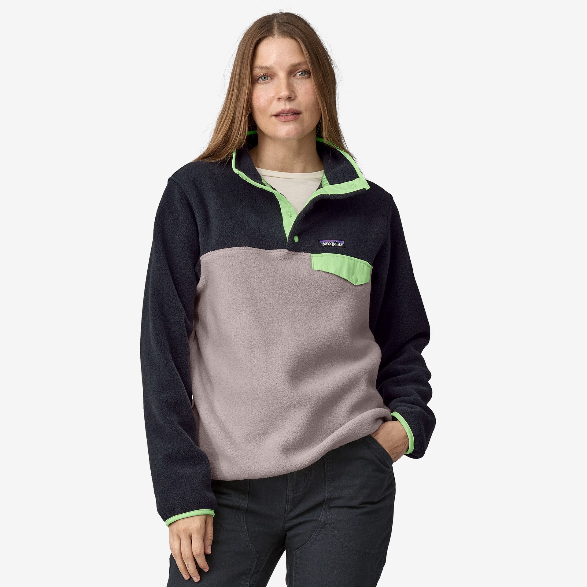 Patagonia Lightweight Synchilla® Snap-T® Fleece Pullover Damen Fleecepullover Patagonia 