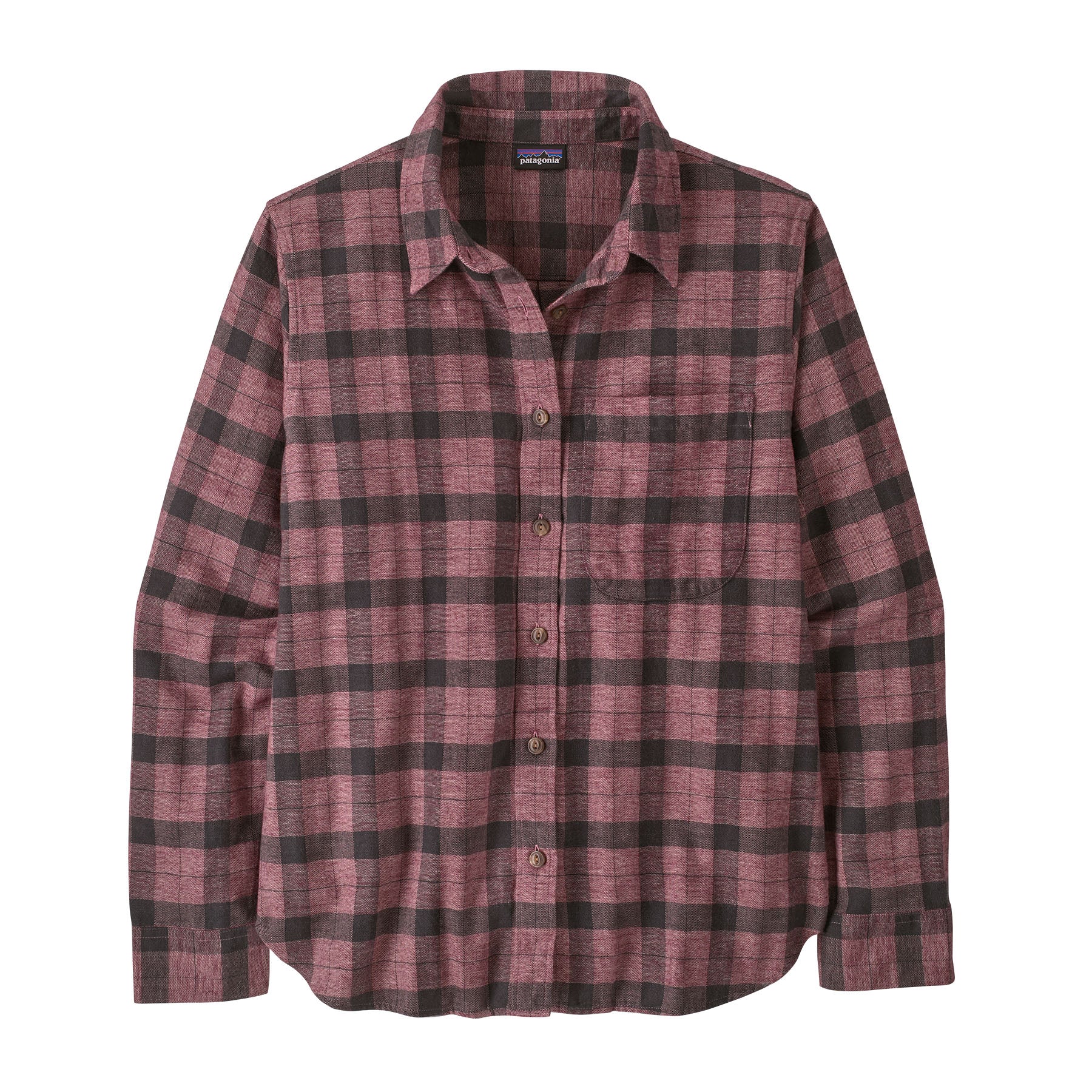 Ws LW Fjord Flannel Shirt Evergreen Fjord Berr Bild 1