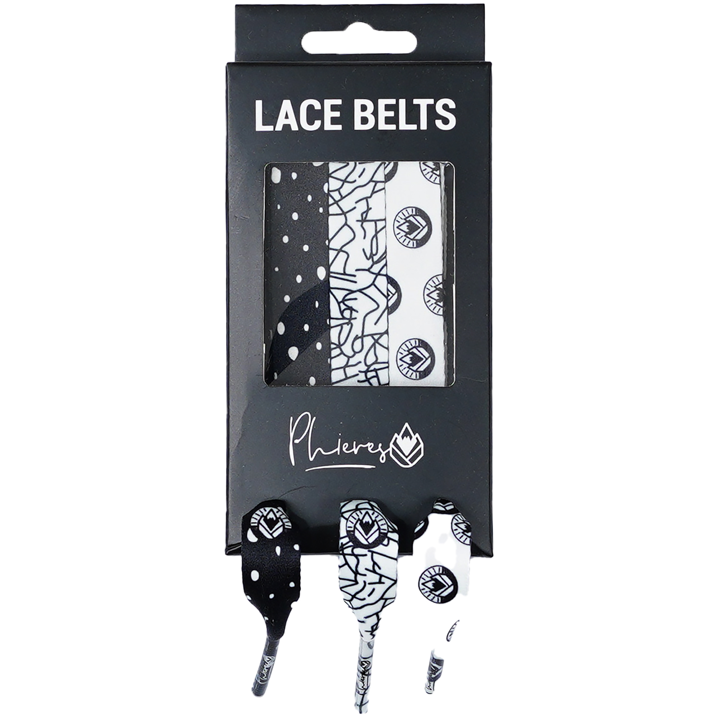 PH-Lacebelts Blk/Wht Pattern Bild 1