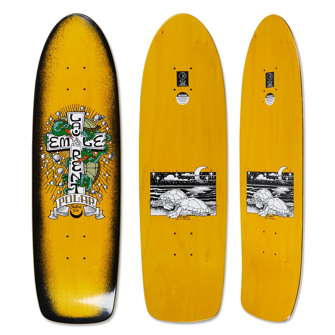 Polar Skate Co. Emile Laurent - Turtle Town Deck - T-Shape Decks Polar Skate Co. 