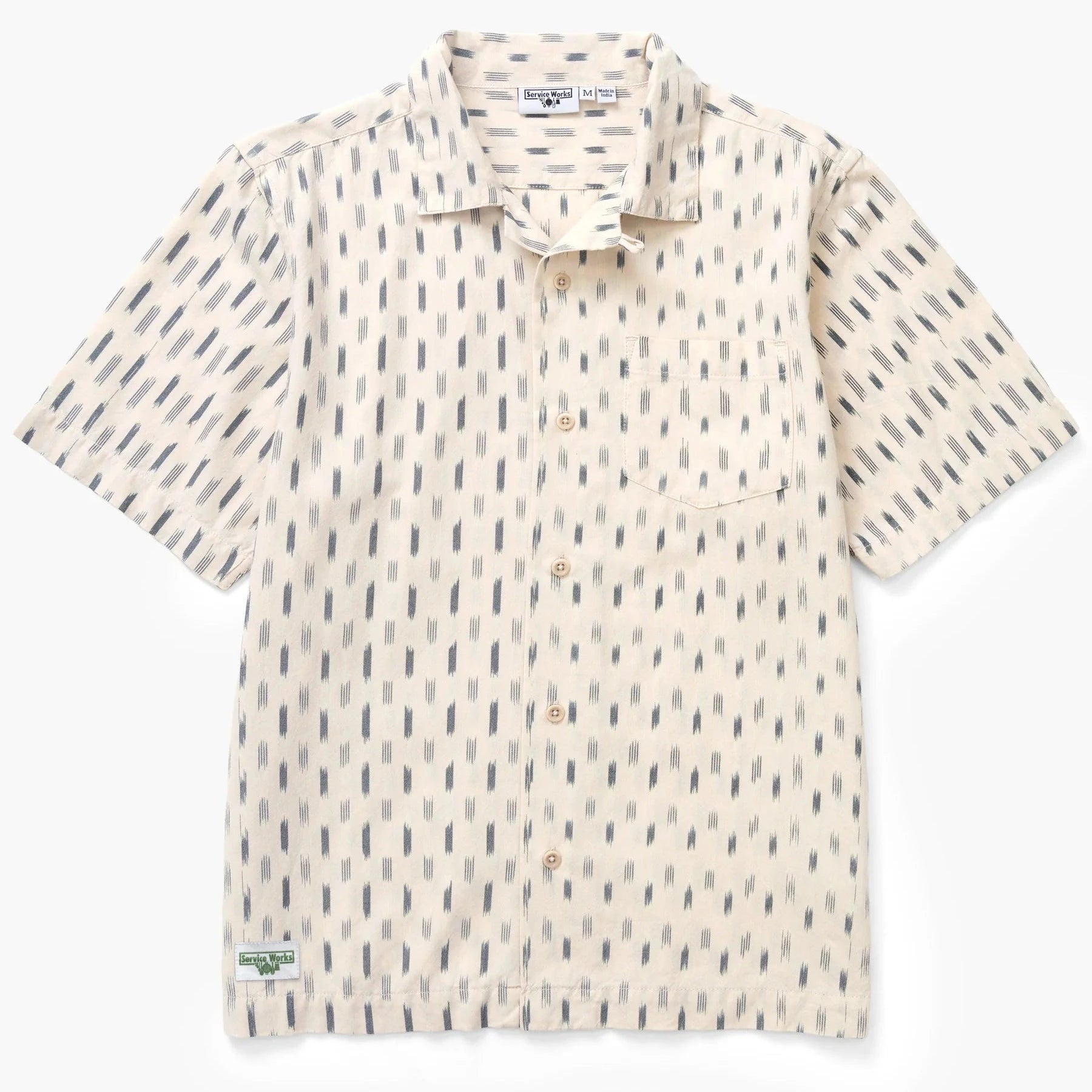 Service Works Ikat Shirt Herren Kurzarm-Hemd Service Works 