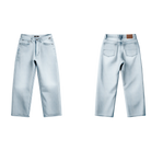 Check-5 Loose Denim Pant Blue Ice Bild 1