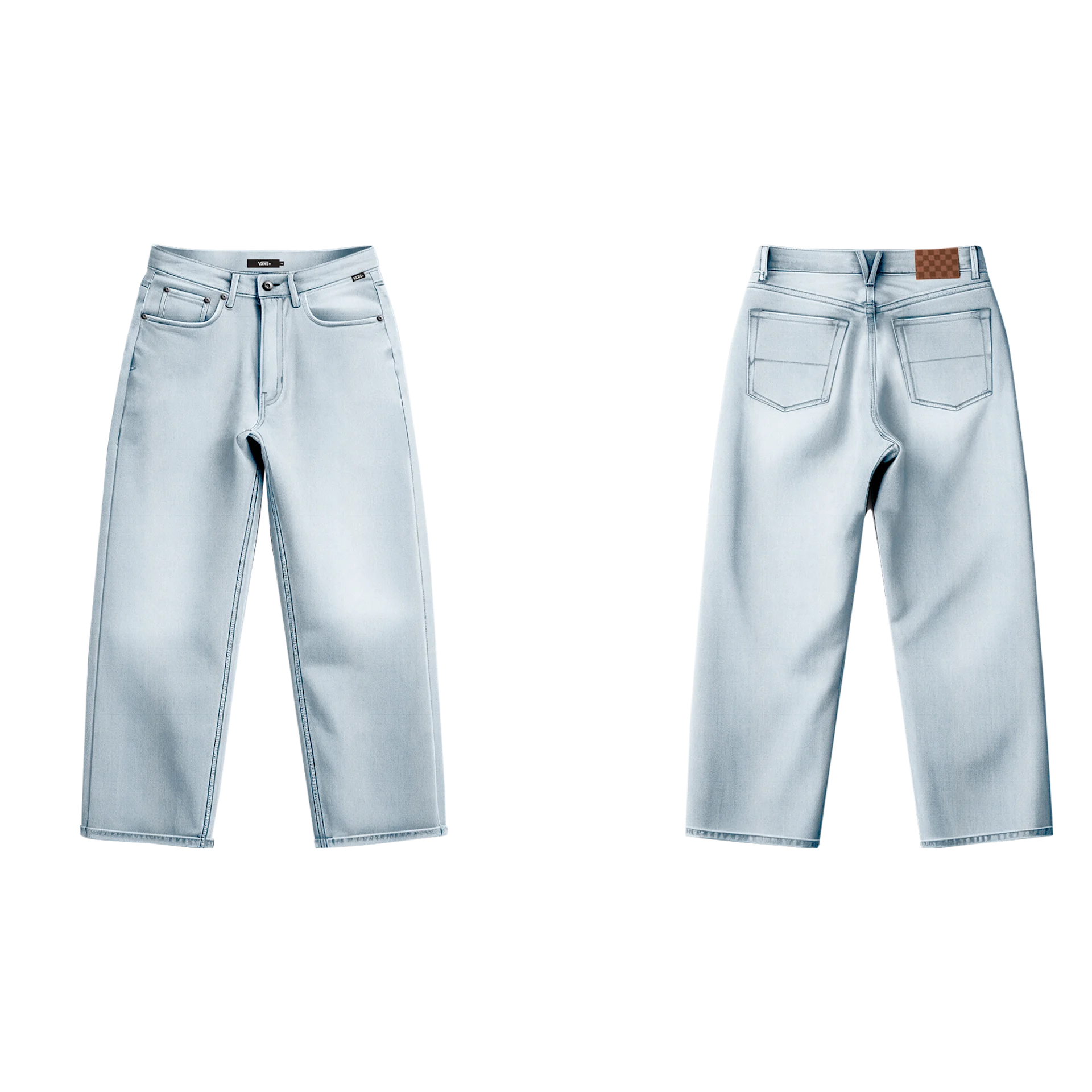 Check-5 Loose Denim Pant Blue Ice Bild 1