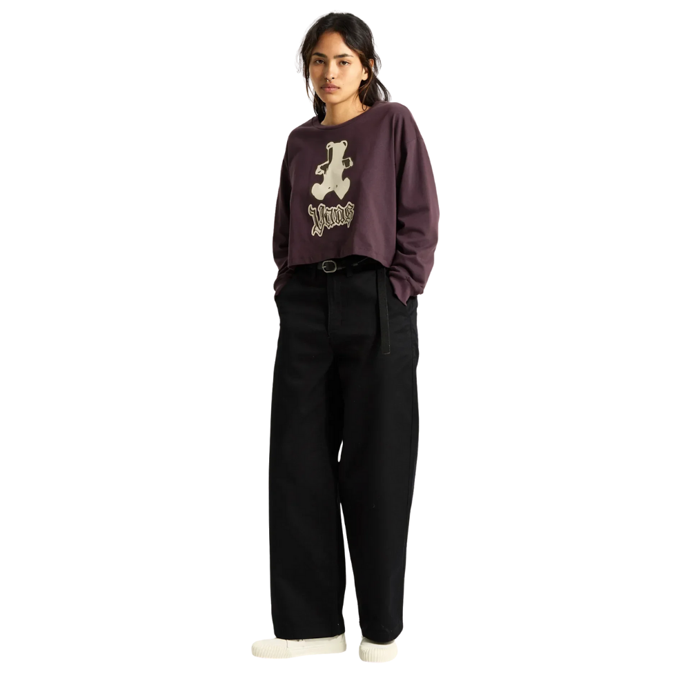 Lil Bear Relax Crop LS Tee Dark Port Bild 4