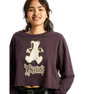 Lil Bear Relax Crop LS Tee Dark Port Bild 5