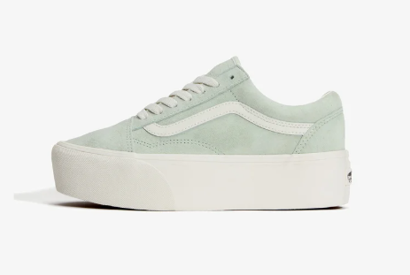 Old Skool Stackform Pig Suede Dusty Mint Bild 1