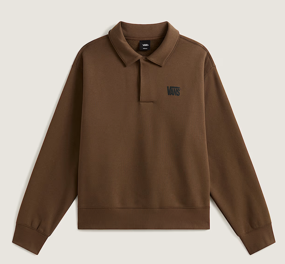 Polo Fleece Pullover Vintage Cocoa Bild 1