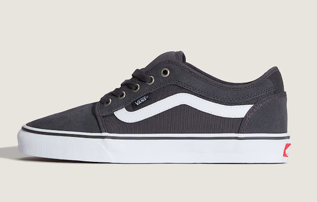 Skate Chukka Low Sidestripe Charcoal/White Bild 1