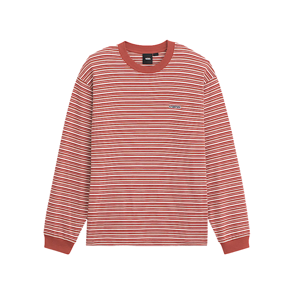 Wesley Stripe LS Knit Light Bronze/Cream Bild 1