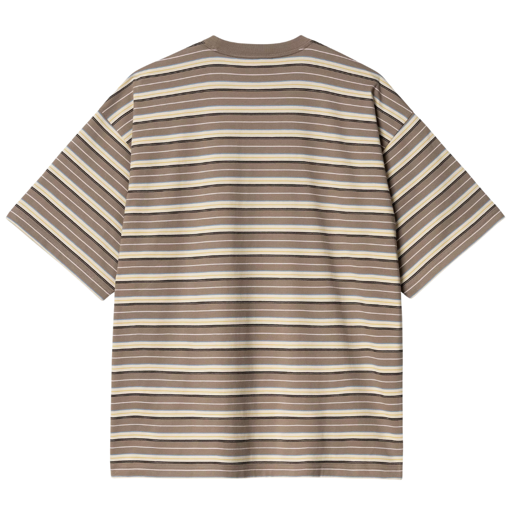 S/S Nathan T-Shirt Nathan Stripe, Branc Bild 2