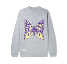 Butter Goods Butterfly Knit Sweater - Heather Grey Sweater Butter Goods 