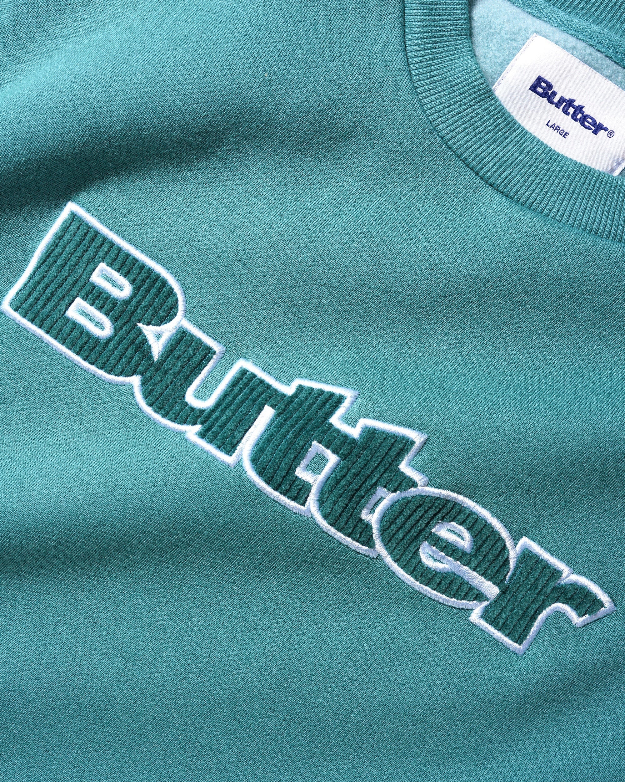 Butter Goods Cord Logo Unisex Crewneck Hoodie Butter Goods 