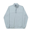 Hélas Super Soft Quarter Zip Sweater - Baby Blue Zip Neck Hélas 