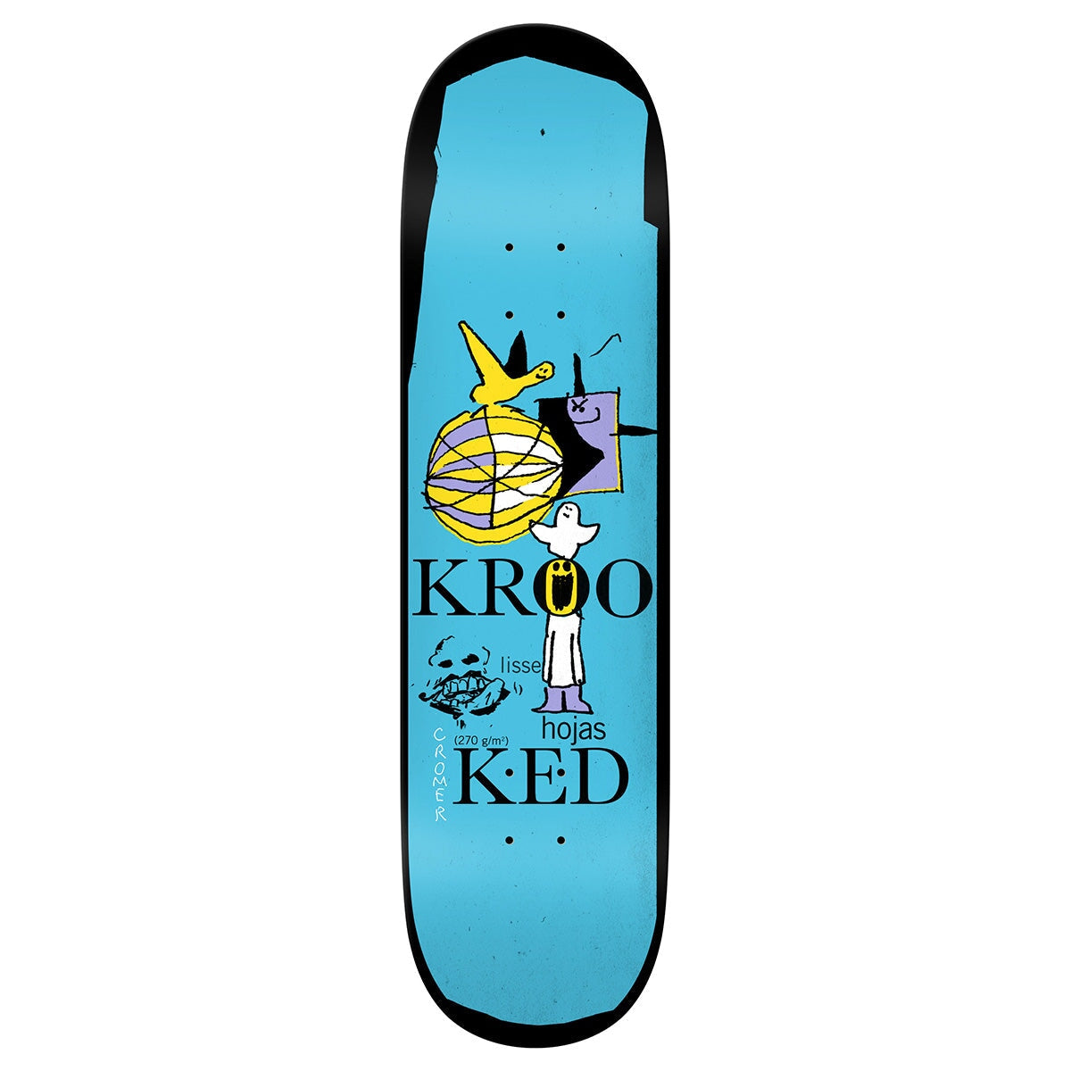Krooked Cromer Hojas Deck - 8,5" Decks Krooked Skateboards 