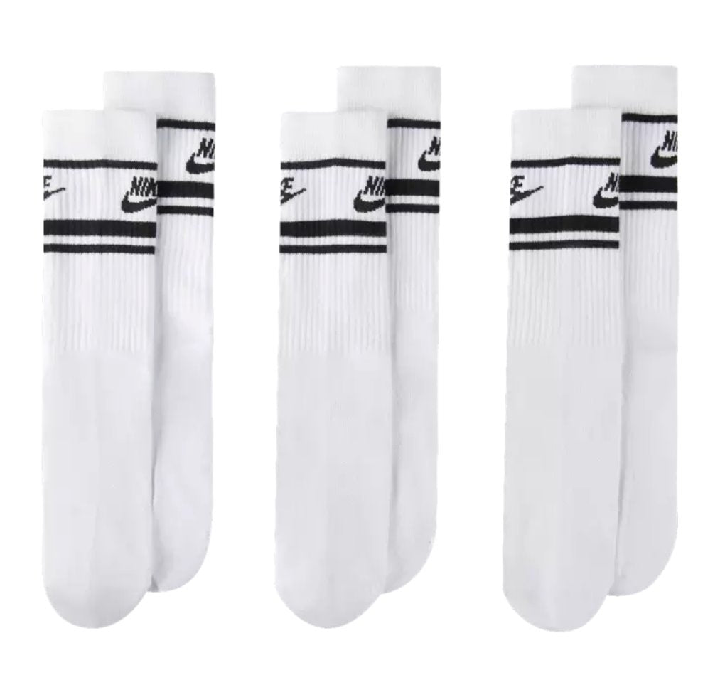 Nike SB Everyday Essential Socks - White-Black Nike Skateboarding 
