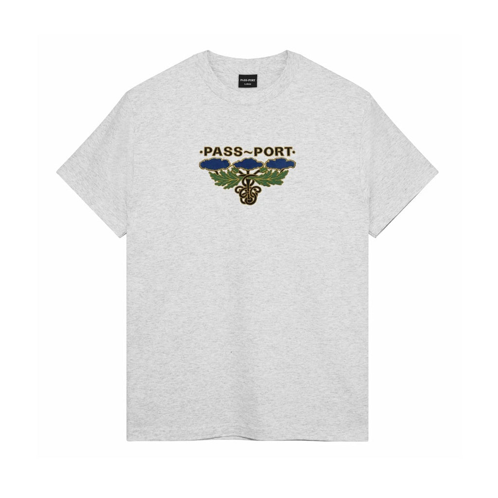 Pass~Port Emblem Applique T-Shirt T-Shirt Passport Skateboards 