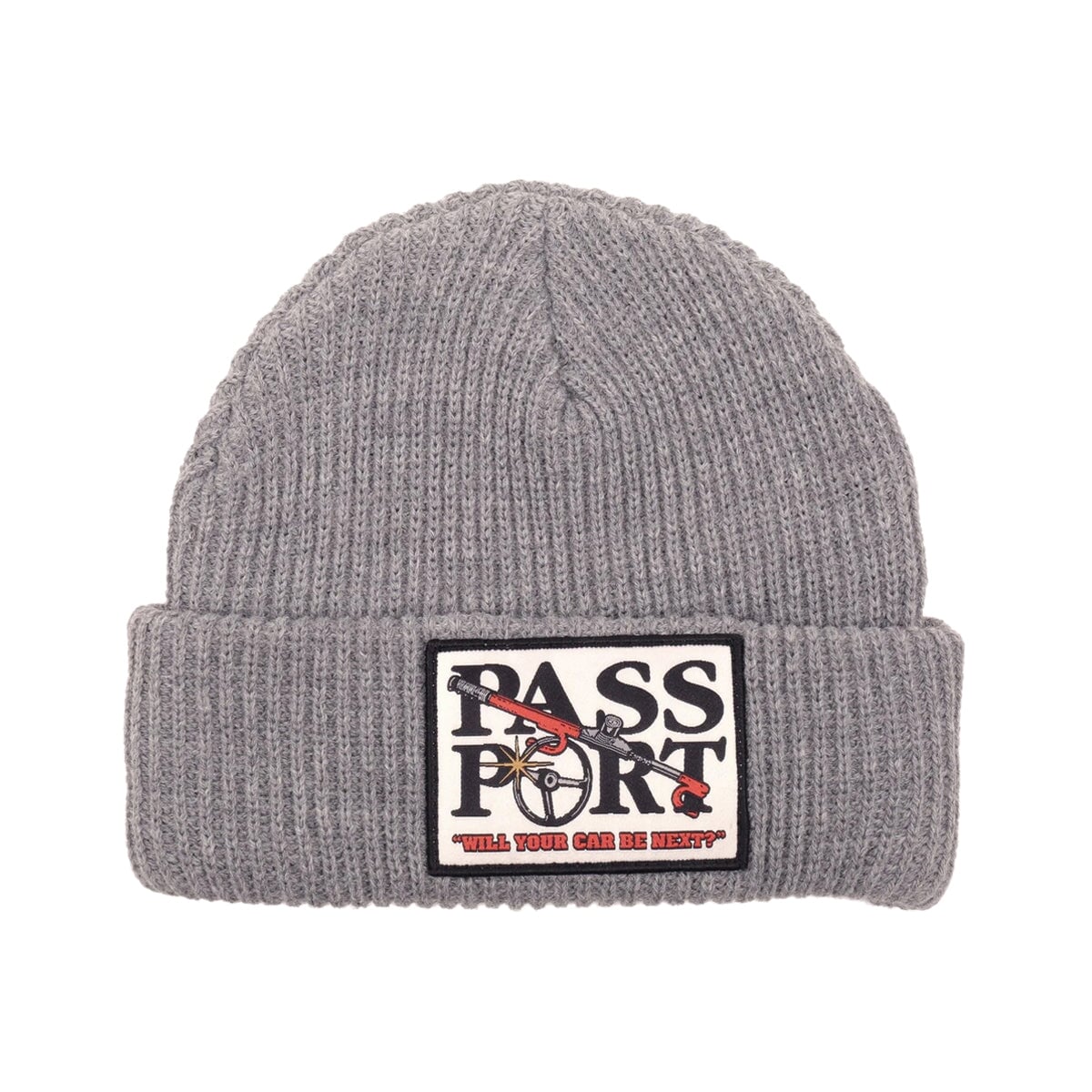 Pass~Port Lock-Up Beanie - Grey Beanie Passport Skateboards 