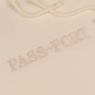 Pass~Port Official Embroidery Hoodie - Bone Passport Skateboards 
