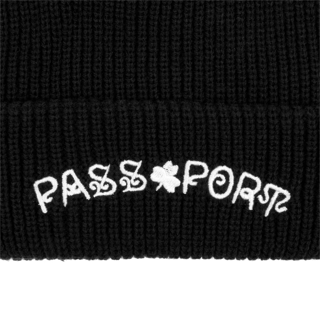 Pass~Port Sham Beanie - Black Beanie Passport Skateboards 
