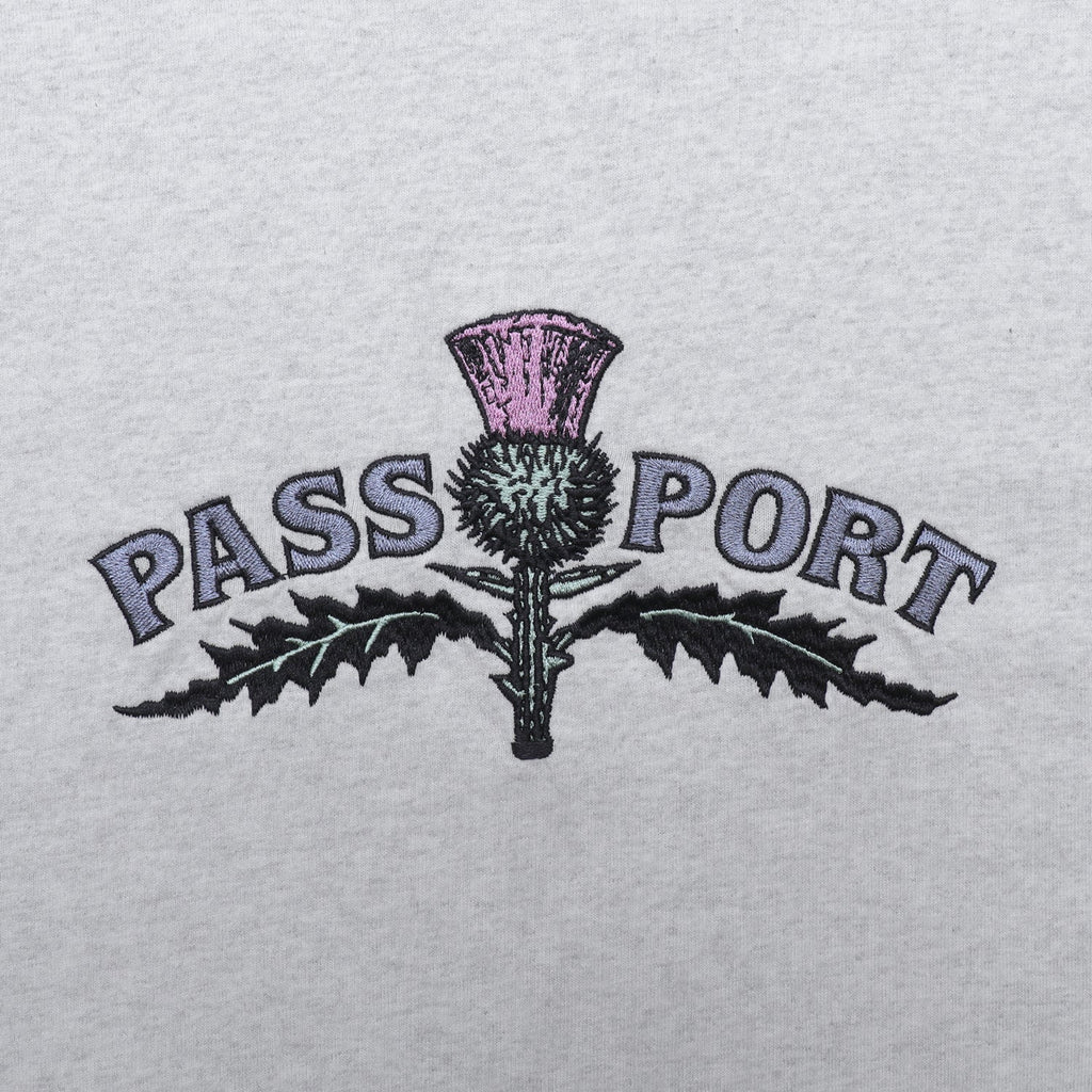 Pass~Port Thistle Embroidery Unisex T-Shirt T-Shirt Passport Skateboards 