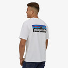 Patagonia Men's P-6 Logo Responsibili T-Shirt - White T-Shirt Patagonia 