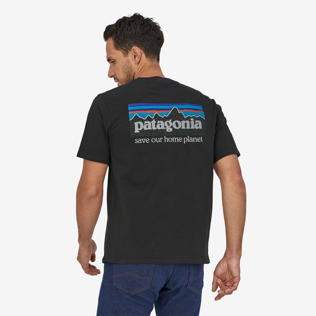 Patagonia Men's P-6 Mission Organic T-Shirt - Ink black Patagonia 