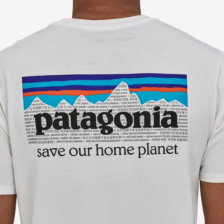Patagonia Men's P-6 Mission Organic T-Shirt - White Patagonia 