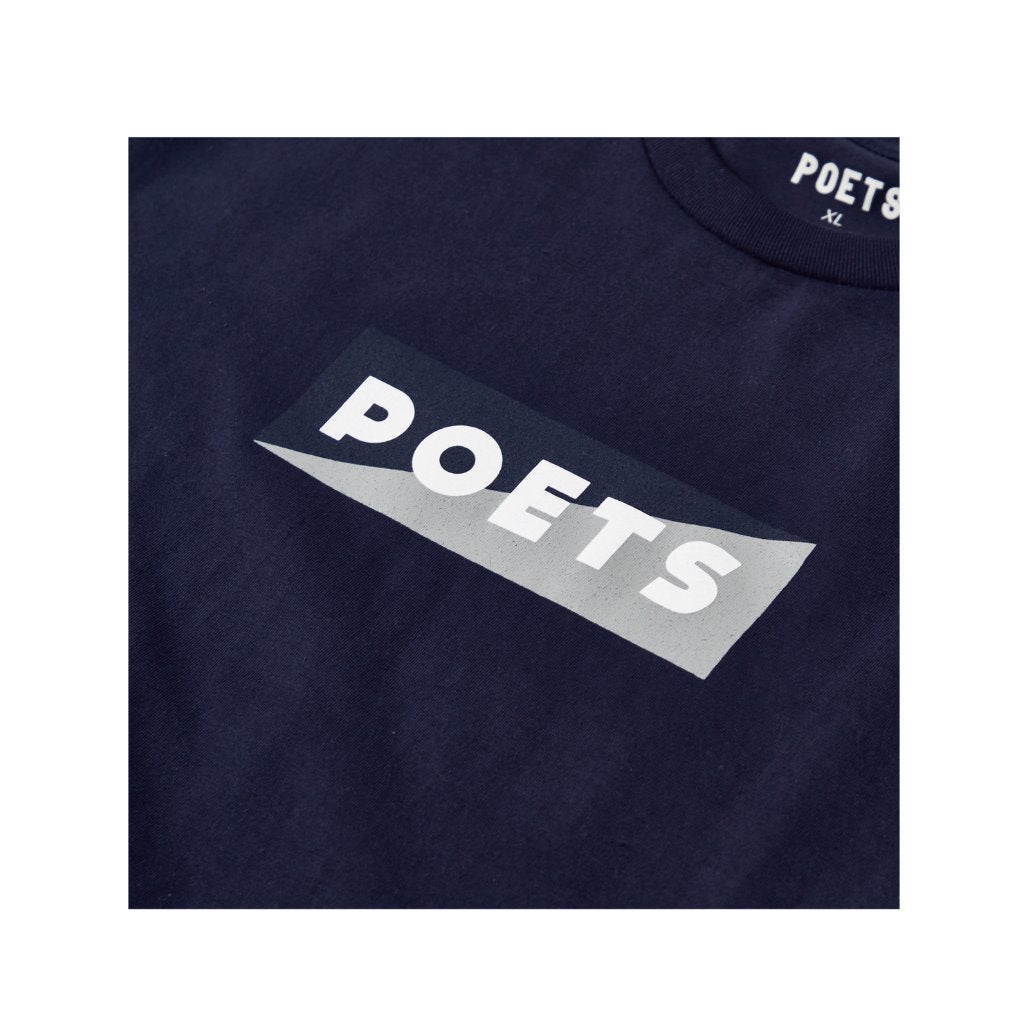 Poets Brand Cinzano T-Shirt - Navy/Grey T-Shirt Poets Brand 