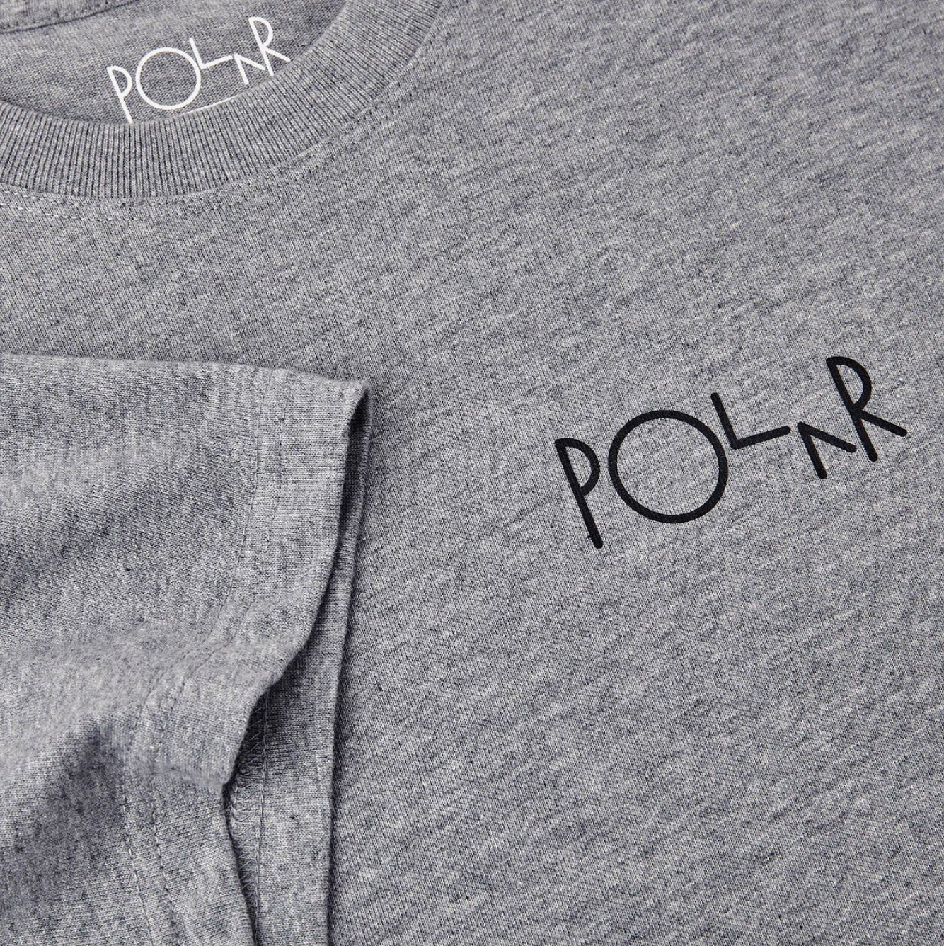 Polar Skate Co. Fill Logo T-Shirt - Heather Grey Polar Skate Co. 