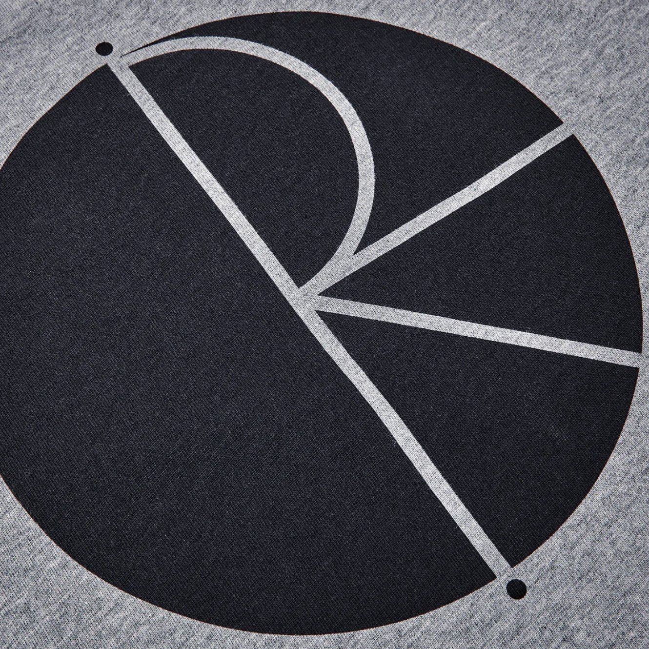 Polar Skate Co. Fill Logo T-Shirt - Heather Grey Polar Skate Co. 