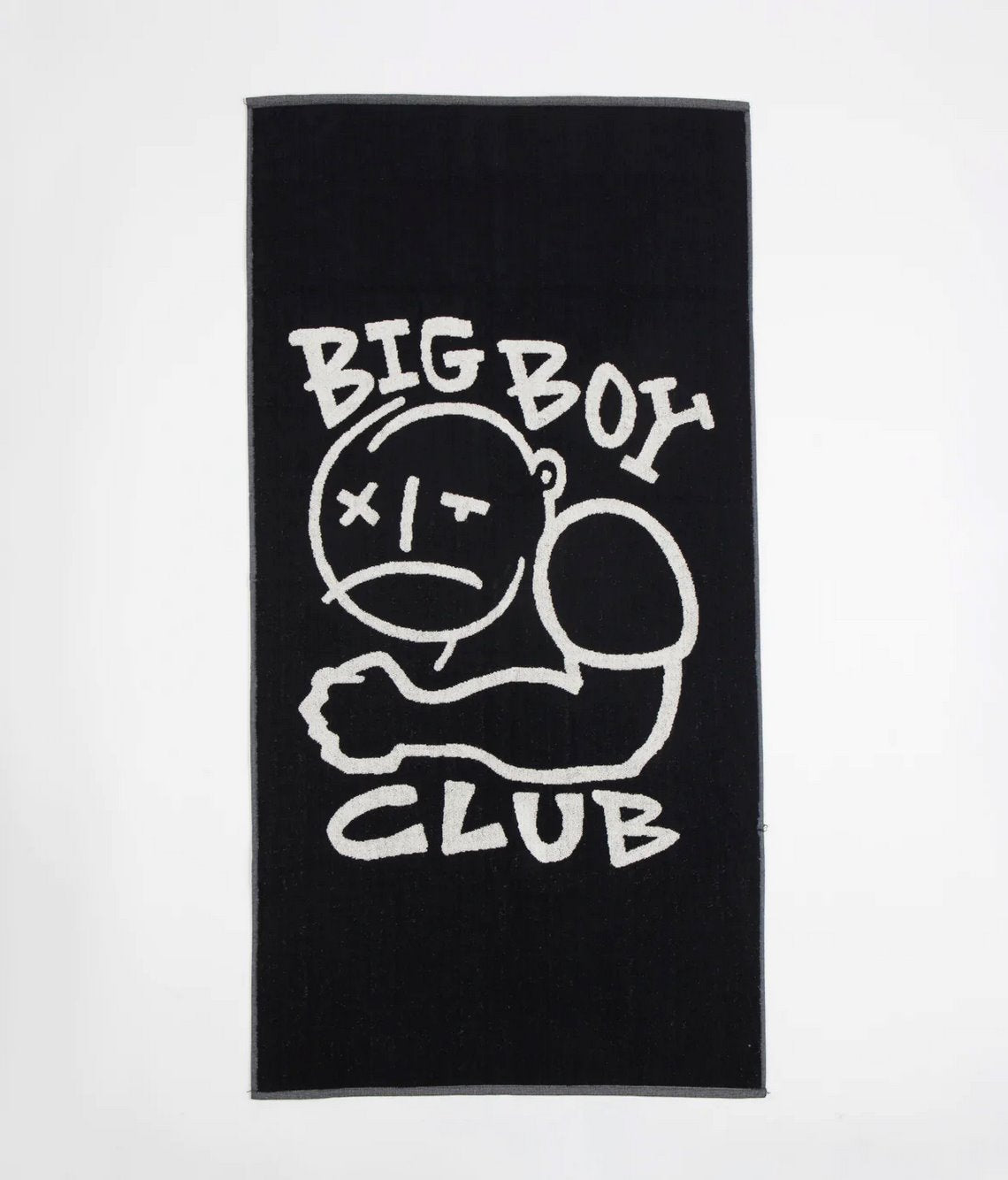 Polar Skate Co. No Big Boy Club Beach Towel - Black Polar Skate Co. 
