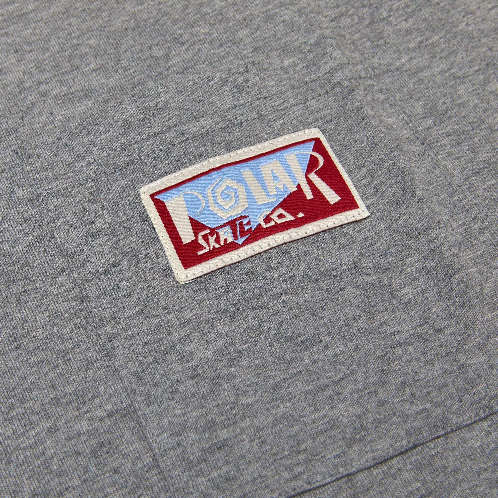 Polar Skate Co. Spiral Pocket T-Shirt - Heather Grey Polar Skate Co. 