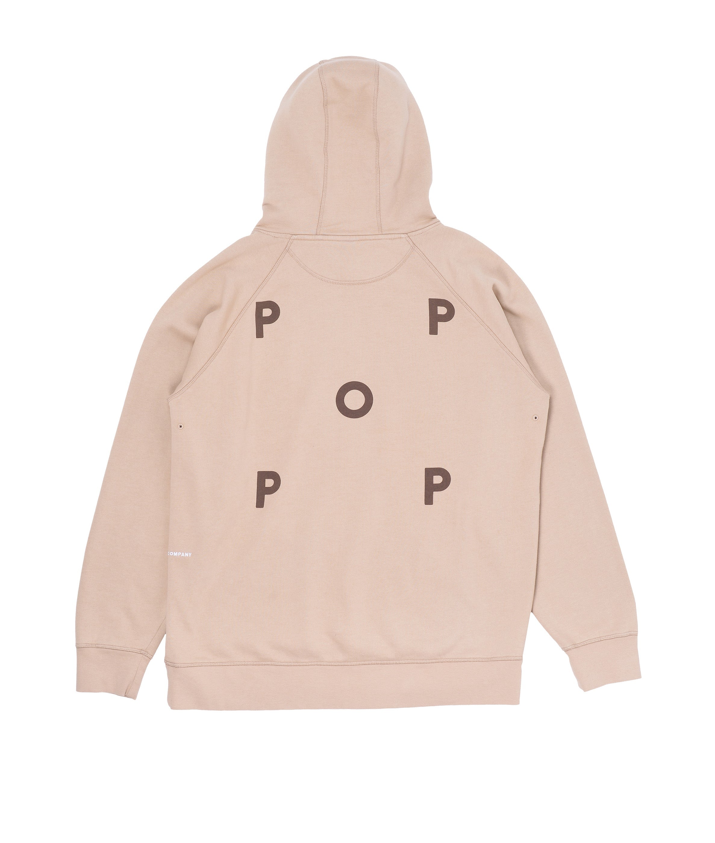 POP Trading Company Logo Hooded Sweater - White Pepper POP Trading Company 