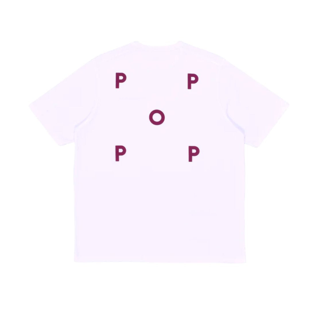 POP Trading Company Logo T-Shirt - White-Raspberry POP Trading Company 