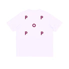POP Trading Company Logo T-Shirt - White-Raspberry POP Trading Company 
