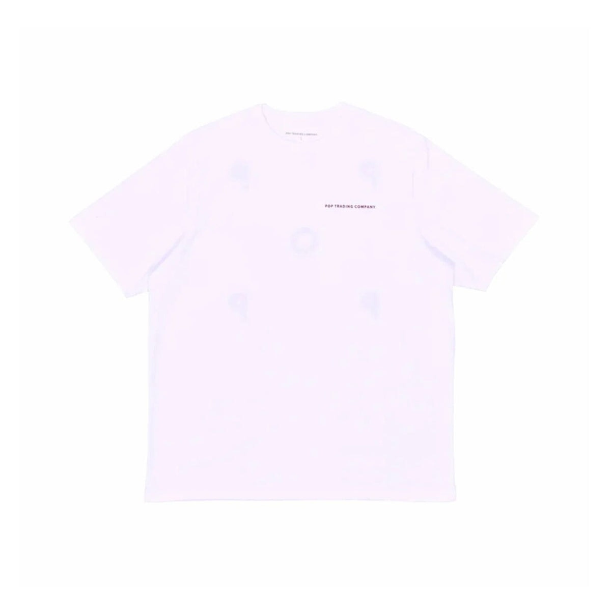 POP Trading Company Logo T-Shirt - White-Raspberry T-Shirt POP Trading Company 