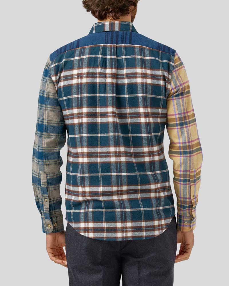 Portuguese Flannel Lobo Patchwork 2 Shirt - Multi Portuguese Flannel 