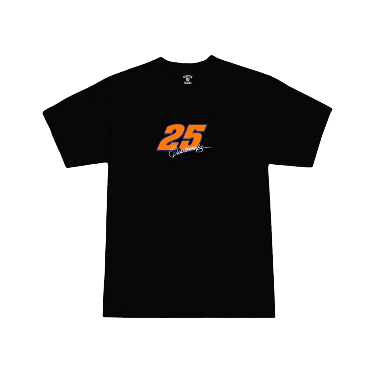 Quartersnacks Racer Logo T-Shirt - Black T-Shirt Quartersnacks 